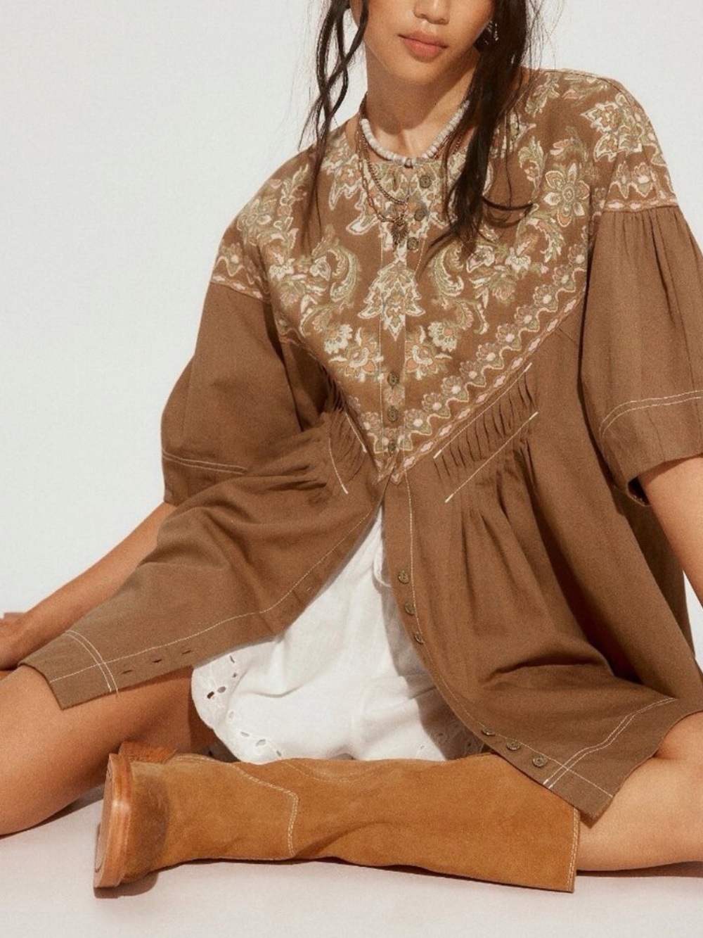 Free People Orson Mini Dress Army Combo